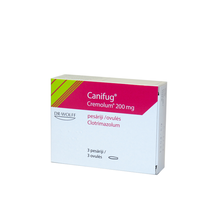 CANIFUG CREMOLUM 200mg vaginālās svecītes N3